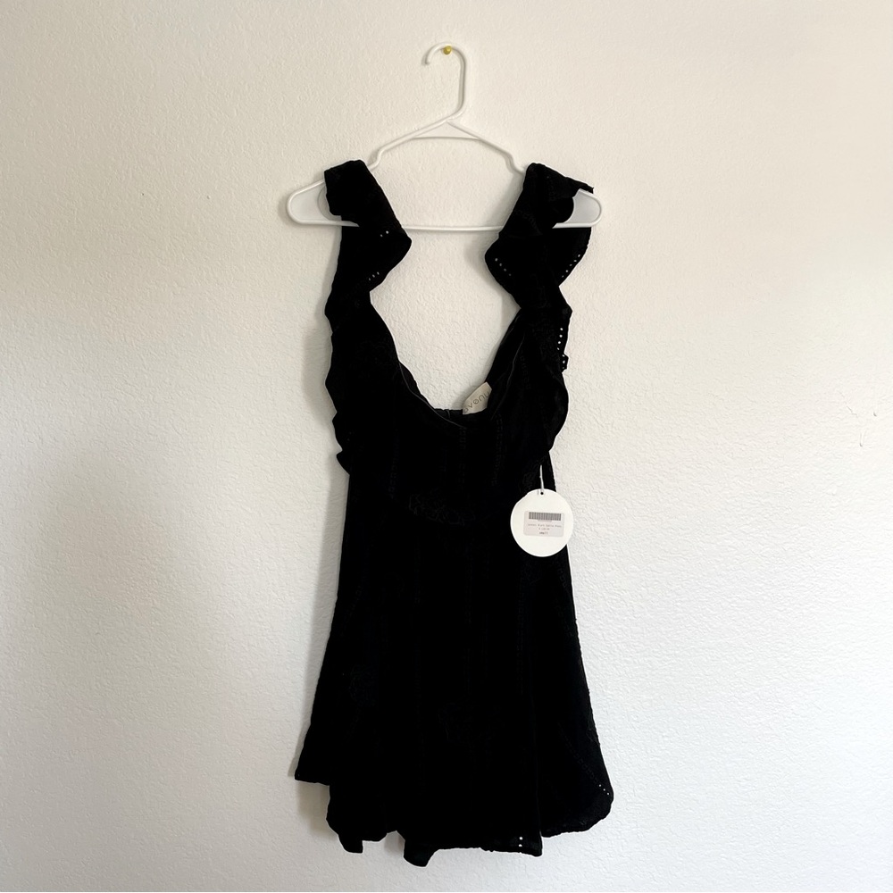 NWT Black Ruffled Dress